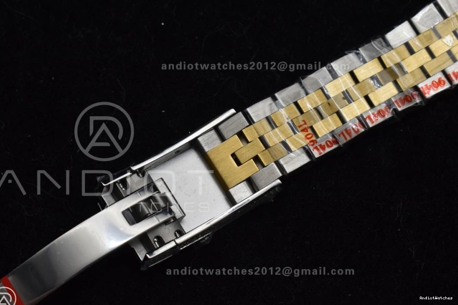 Gold Dial DateJust Tone 2 1196 Best Roman 41mm TWD Flexible Diamond Yellow Version 0727